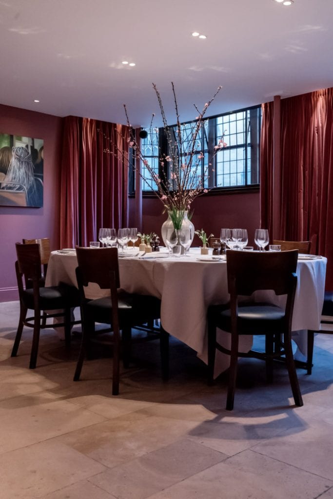 2016 - Quod Restaurant & Bar - Oxford - Red Room Private Dining