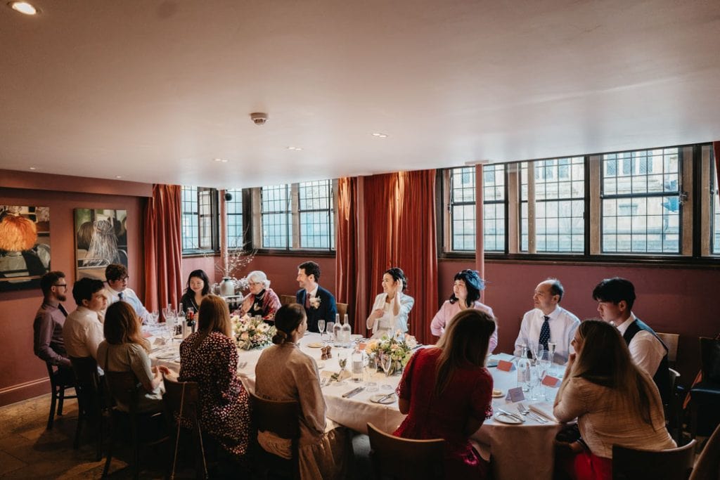 2022 - Quod Restaurant & Bar - Oxford - Red Room Private Dining Wedding Celebration Friends Family