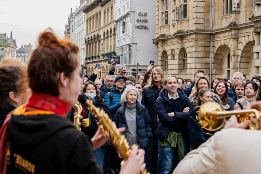 A7R02200 - 2023 - High Street - Oxford - High Res - May Morning Celebration Old Bank Hotel - Web Feature